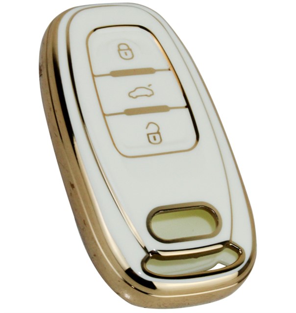 KONTAK ANAHTAR KUMANDA KORUYUCU KILIF TPU BEYAZ AUDI A1 - A3 - A4 - A5 - A6 - A7 - A8 - Q3 - Q5 - 