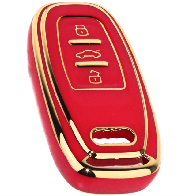 KONTAK ANAHTAR KUMANDA KORUYUCU KILIF TPU KIRMIZI AUDI A1 - A3 - A4 - A5 - A6 - A7 - A8 - Q3 - Q