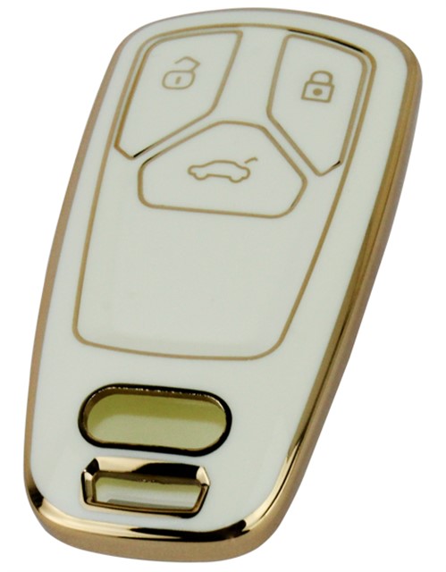 KONTAK ANAHTAR KUMANDA KORUYUCU KILIF TPU BEYAZ AUDI A4 - A5 - A6 - Q5 - Q7 - TT  AFT oto yedek parça