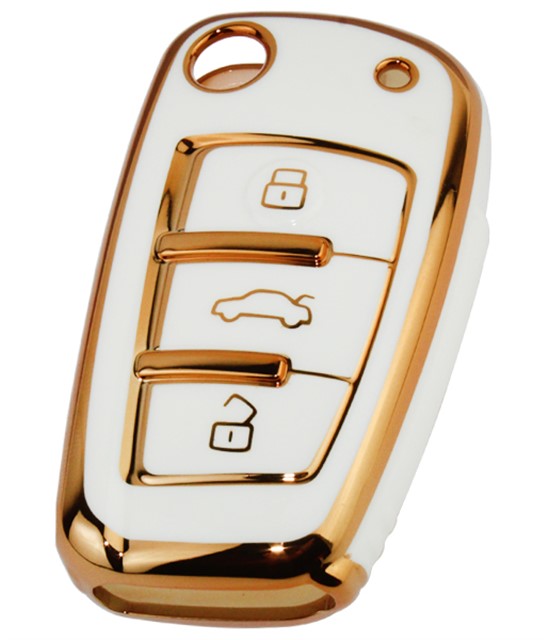 KONTAK ANAHTAR KUMANDA KORUYUCU KILIF TPU BEYAZ AUDI A3 12 - 20