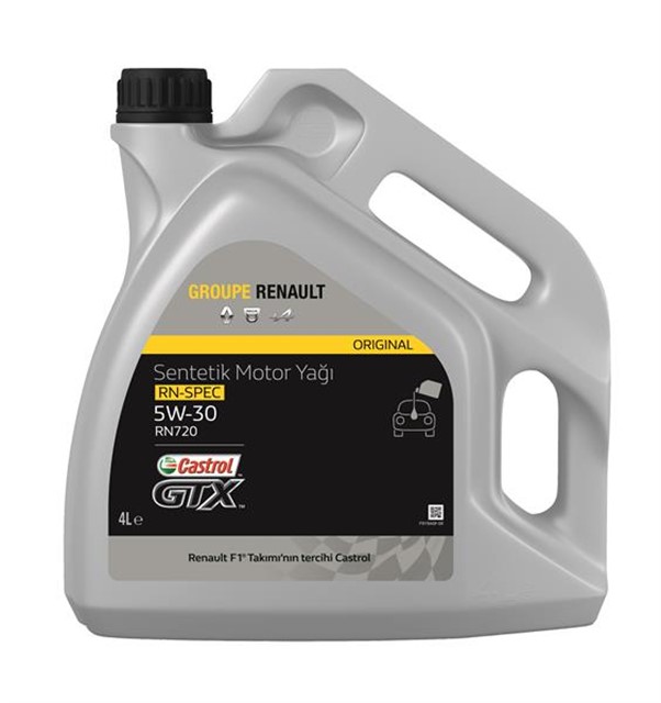 MOTOR YAGI 5W30 4LT KOLI:4 ADET RENAULT RN720 ONAYLI B2B230 C4