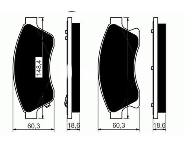 FREN BALATASI ON ASTRA J - CRUZE - AVEO - T300 A13DTE - A14NET - A16XER 10 - [15 INCH 276MM DISKLER ICIN]