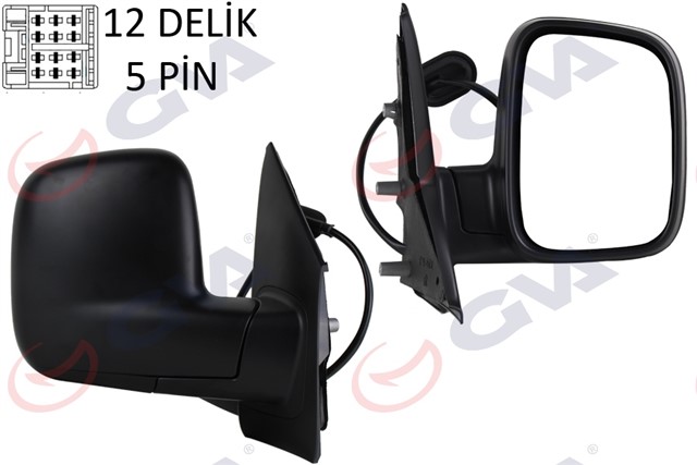 DIS DIKIZ AYNASI SAG TRANSPORTER T5 MULTIVAN 04 ELEKTRIKLI ISITMALI KONVEKS 5 FIS VM - 373EHR