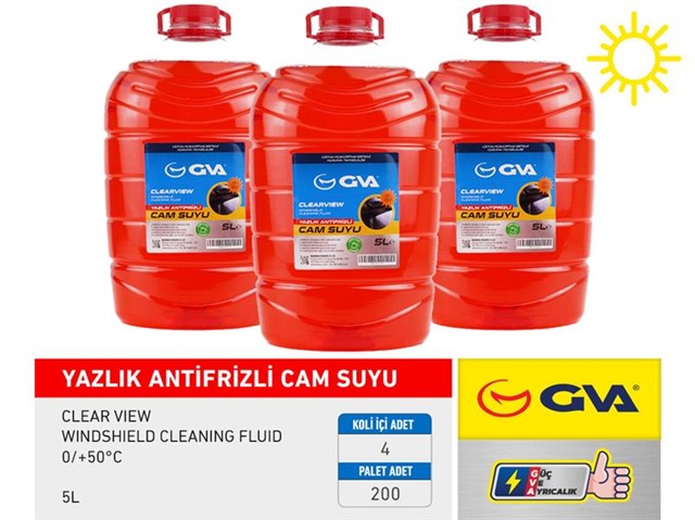 CAM SUYU 5 LT YAZLIK ANTIFRIZLI 0/ 50C