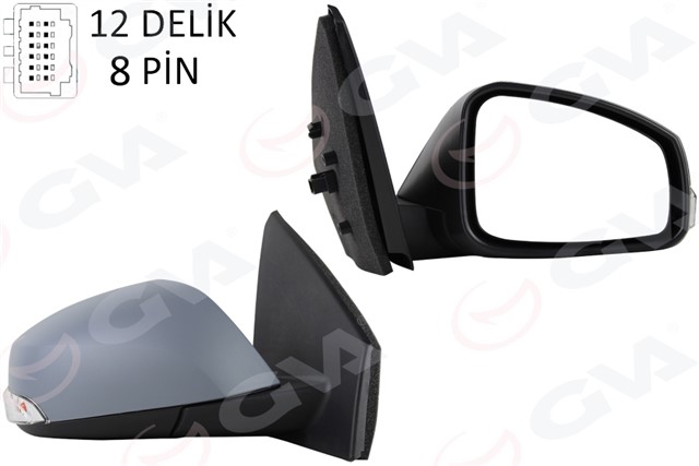 ELEKTRIKLI ISITMALI SINYALLI KATLANIR SENSORLU ASTARLI ASFERIK SOL L MEGANE FLUENCE 08 - 