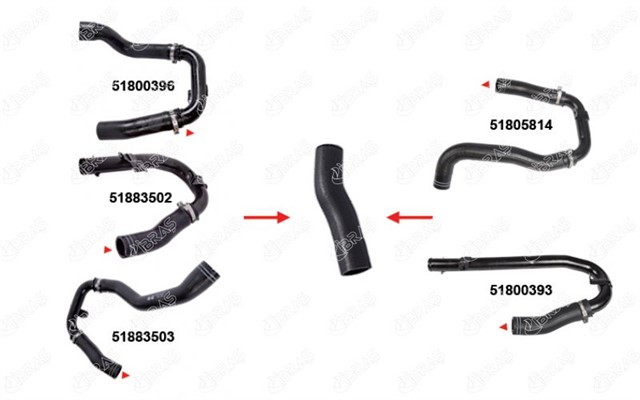 TURBO HORTUMU KUCUK METAL BORU HARIC FIAT LINEA 1.3 JTD - 1.4 16V TURBO 07