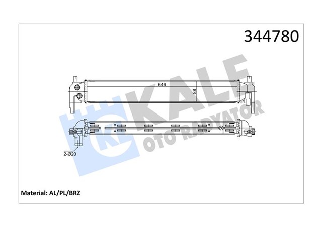 TURBO RADYATORU INTERCOOLER POLO 1.2 TSI 11/09 AL/PL/BRZ