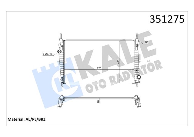 MOTOR SU RADYATORU FORD TRANSIT 3.2 TDCI 200PS 06 KLIMALI KLIMASIZ