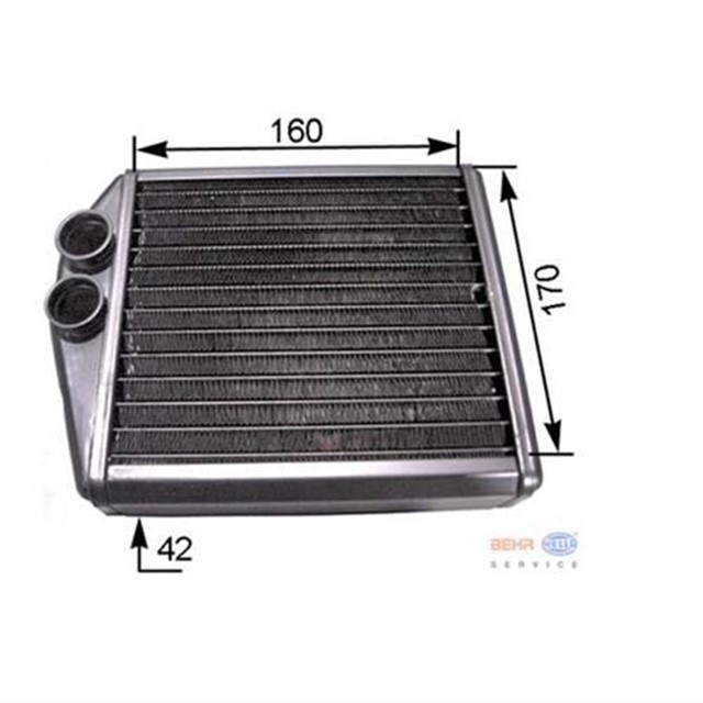 KALORIFER RADYATORU CORSA C - TIGRA TWINTOP 1.2 - 1.4 - 1.8 - 1.3CDTI - 1.7CDTI 00 170X160 8FH351313531