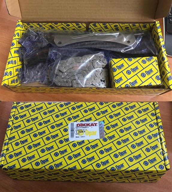 EKSANTRIK ZINCIR SETI ASTRA H - CORSA - COMBO C - ALBEA - DOBLO - PALIO - PUNTO - LINEA - EGEA Z13DT - Z13DTH 1.3 MJT - CDTI 03 - 