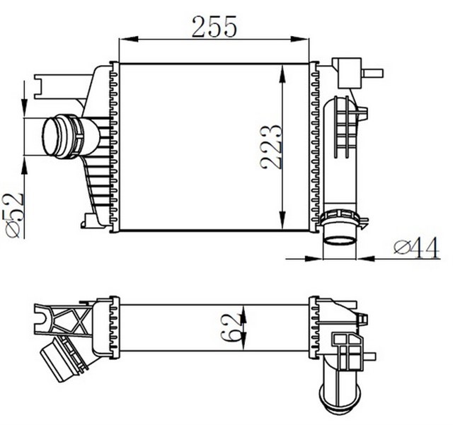 TURBO RADYATORU INTERCOOLER CLIO IV - CAPTUR - LOGAN II - SANDRO II 1.5DCI - CLIO IV - 0.9TCE - 1.2TCE - 1.6 13