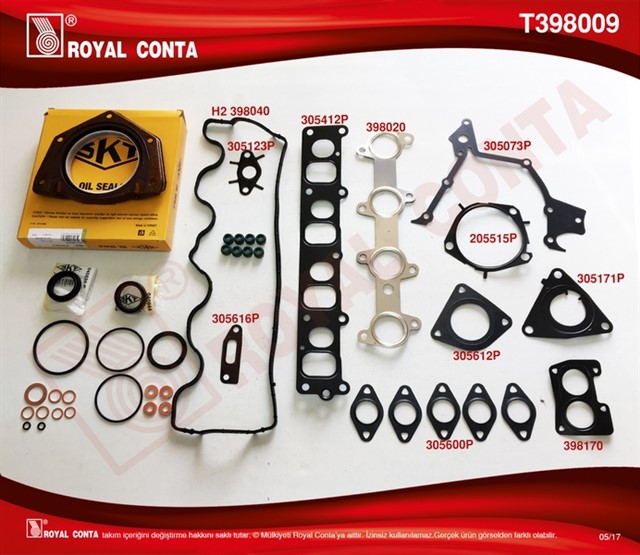 MOTOR TAKIM CONTA SKT KECELI/SUB.LASTIKLI/SKC SIZ DOBLO - PUNTO 1.9 JTD