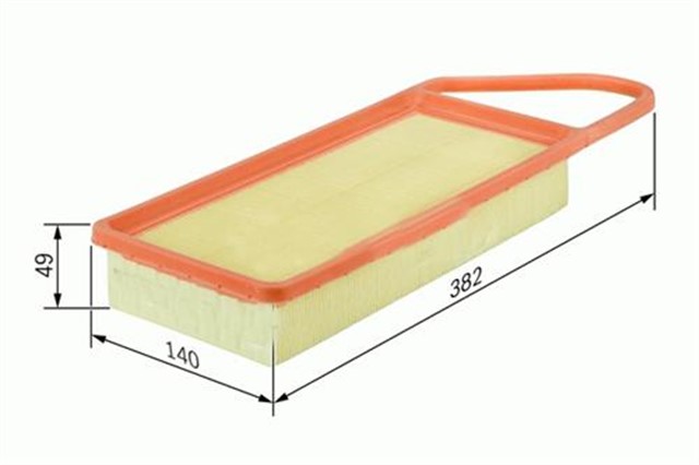 HAVA FILTRESI FIESTA - 206 - 207 - 307 - C3 - BIPPER - NEMO 1.4 TDCI - HDI 99 - 