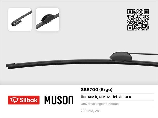 SILECEK SUPURGESI MUZ TIPI 700MM UNIVERSAL KANCALI ERGONOMIK