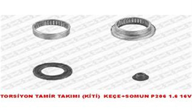 TORSIYON TAMIR TAKIMI KITI KECELI/KAPAK SIZ P206 1.4 - 1.6 INJ 2.0 HDIX O