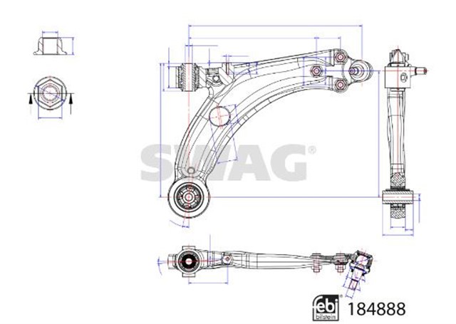 SALINCAK YATAKLAR VE MAFSALI OLAN OPEL FEBI 184888