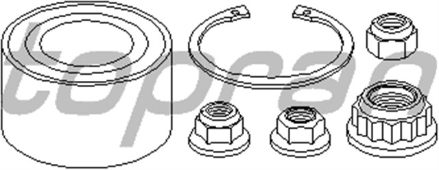 TEKER RULMANI - PORYA BILYA ON GOLF4 - BORA - A3 - TOLEDO - SEPHIA - SHUMA - 323 97 - 04