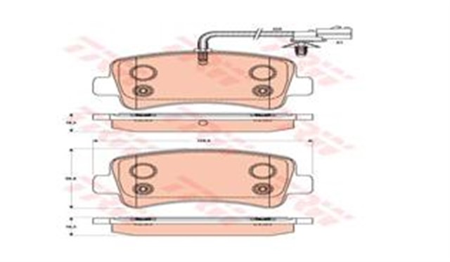 FREN BALATASI ARKA MASTER - III/MOVANO B/NV400 BM 09 - 