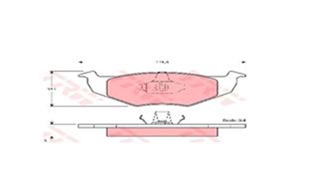 ON BALATA POLO 95 - 01 FABIA 02 - 14 CORDOBA 98 - 05 GDB1274 17.30 MM