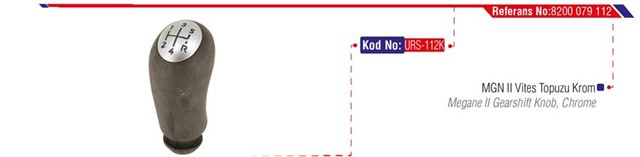 VITES TOPUZU RENAULT MEGANE II 02 CLIO III 04 DACIA LOGAN 04 5 ILERI - KROM KAPAK