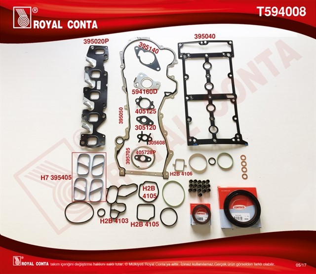 MOTOR TAKIM CONTA REINZ CORTE KECE S.LAST - SKC SIZ DOBLO - PUNTO - 500 1.3MTJ 10 199.A3/A9/B1/B4 - 223.A9