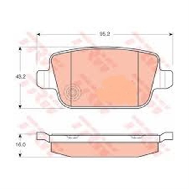 FREN BALATASI ARKA MONDEO/LAND ROVER/S60/GALAXY/KUGA BM 07 - 14