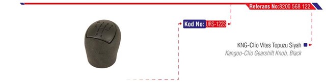 VITES TOPUZU SIYAH CLIO II - KNG III