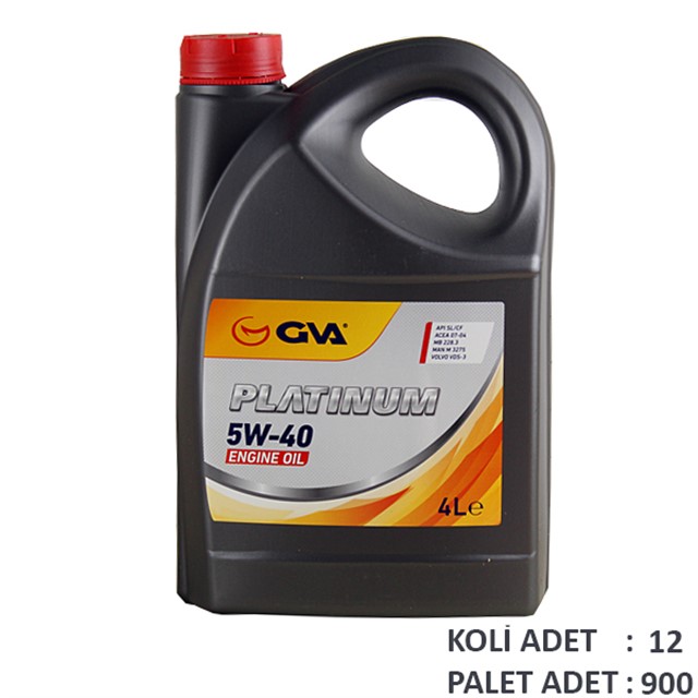 MOTOR YAGI 5W40 4 LT PLATINUM TAM SENTETIK API SL/CF