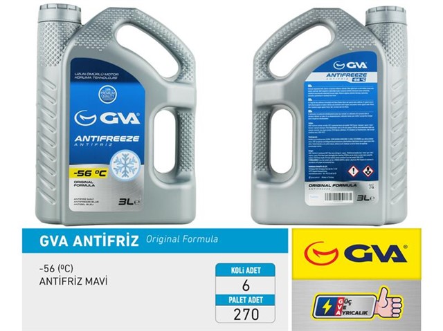 ANTIFRIZ 3 LT - 56 C MAVI KOLI 6 AD
