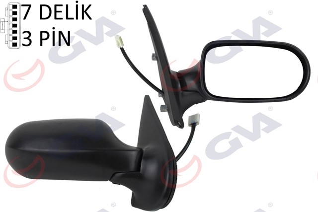 DIS DIKIZ AYNASI SAG PALIO WEEKEND 02 ALBEA 05 ELEKTRIKLI ISITMALI ALUMINYUM AYAKLI KONVEKS