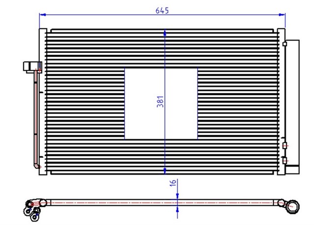 KLIMA RADYATORU BMW E60 E65 M57 N57 N67