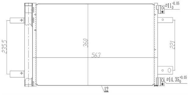 KLIMA KONDANSATORU 5008 16 3008 16 308 14 C4 13 1.6 - 2.0 BLUEHDI