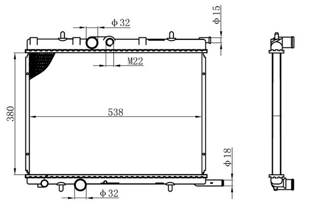 SU RADYATORU KLIMALI 206 - 307 - C4 - PARTNER - 2 - BERLINGO - 2 - XSARA - 2 99 - 