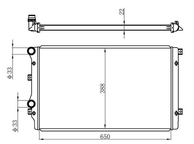 SU RADYATORU GOLF5 - GOLF6 - JETTA - CADDY - PASSAT - A3 - LEON CAXA - BMY - BJB - BXE - BKC 1.4 TSI - 1.9 TDI 04 - 13