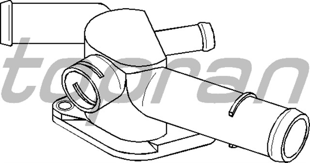 755 TERMOSTAT YUVASI FLANSI BORA 98 - 05 - GOLF IV 97 - 05 1.6 - 2.0 - POLO 1.6 97 - 01 - T4 2.0 03