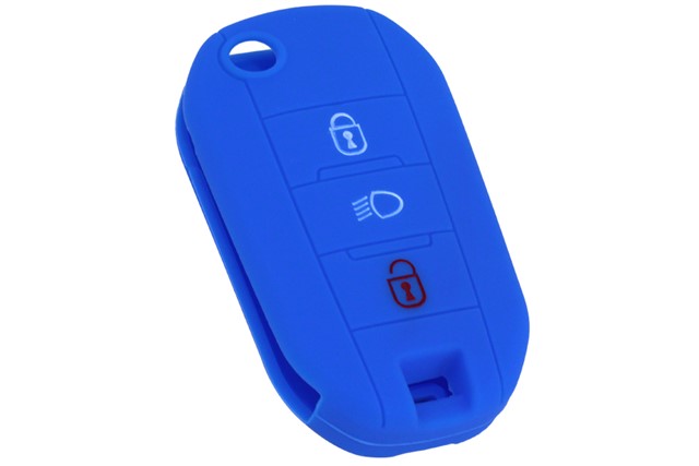 KONTAK ANAHTAR KUMANDA KORUYUCU KILIF SILIKON MAVI CITROEN C5 - AIRCROSS