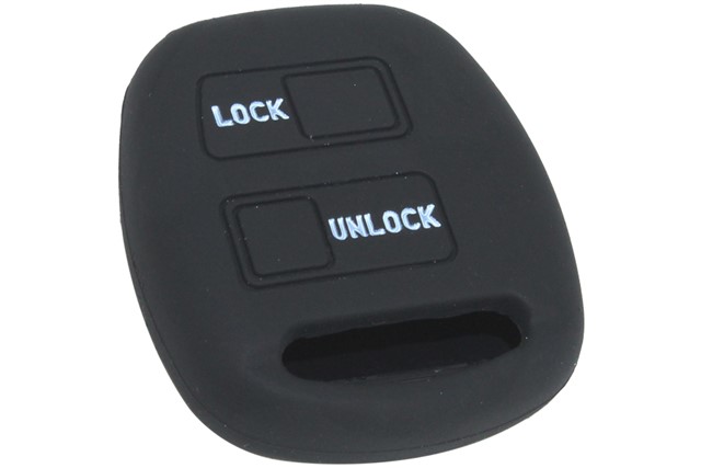 KONTAK ANAHTAR KUMANDA KORUYUCU KILIF SILIKON 2 TUS SIYAH TOYOTA ESKI TIP