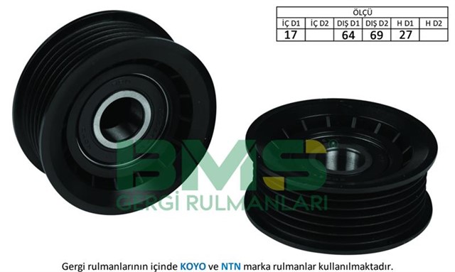 KAYIS GERGI RULMANI MERCEDES W202 W203 CL203 C209 C219 W210 W211 W163 W463 W220 W221 KANALLI