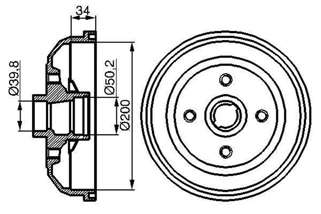 ARKA FREN KAMPANASI CORSA A 83 - 92 - CORSA B - TIGRA A 93 - 02 ABS LI