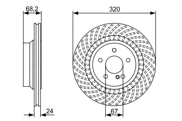 FREN DISKI ARKA MERCEDES C218 W211 W212 S212