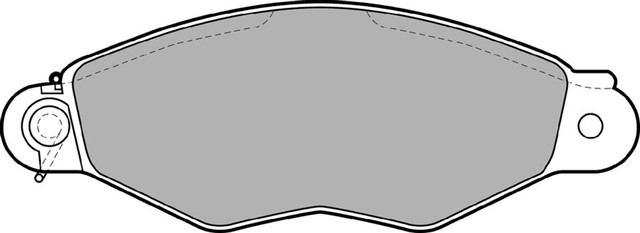 0986TB2043 ON BALATA KNG 1.9D 97 - 03 - KNG 1.5DCI 01 - 10 - XSARA 1.4I - 1.5D 97 - 05 131X47.2X17.3