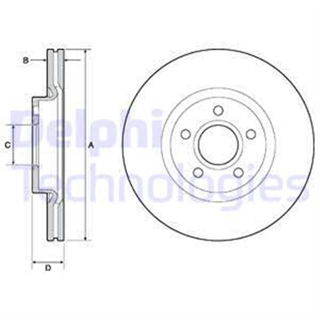 ON FREN AYNASI VOLVO V40 2012 16 JANT 300X5DL BOYALI TIP