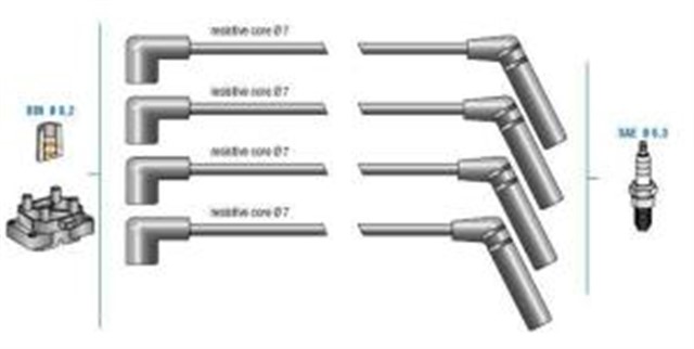 BUJI KABLO TK CHEVROLET KALOS 1.2I SOHC HATCBACK 03