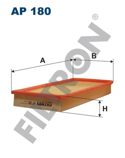HAVA FILTRESI MITSUBISHI CARISMA 1600 - VOLVO S40 99 - 03 V40 99 - 04 169X343X35