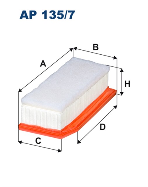 HAVA FILTRESI DUSTER 1.0 - 1.3 - TCE 19 1.5 DCI 17 DUSTER 1.5 DCI 10 - 18 - 1.6SCE 15 - 18 - LADA VESTA 1.6 15 272.5X123.5X77