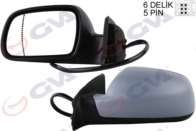 DIS DIKIZ AYNASI SOL 307 02 ELEKTRIKLI ISITMALI ASTARLI ASFERIK 5 FIS VM - 207EHPAL