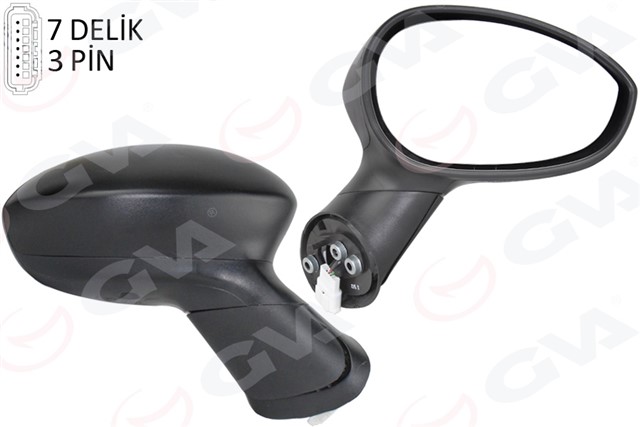 DIS DIKIZ AYNASI SAG GRANDE PUNTO 05 LINEA 07 ELEKTRIKLI 7 FIS VM - 6156ER