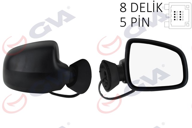 DIS DIKIZ AYNASI SAG LOGAN SW - MCV 08 ELEKTRIKLI ISITMALI KONVEKS 5 FIS VM - 6801EHR