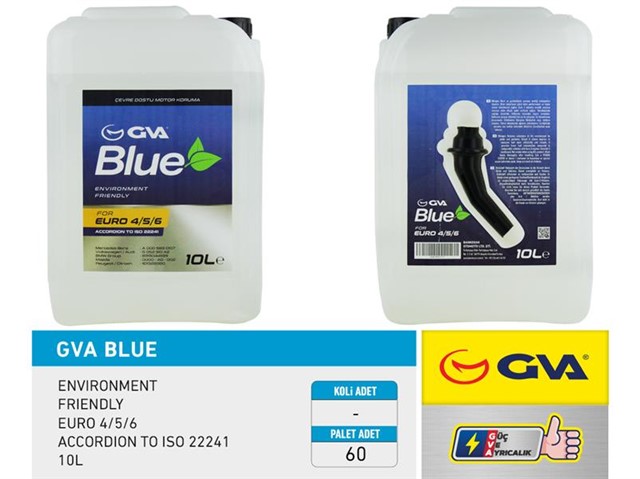 GVA BLUE SIVISI 10 LT EURO 4 - 5 / BINEK EURO 6 HUNILI AMBALAJ