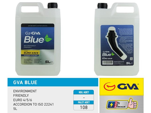 GVA BLUE SIVISI 5 LT EURO 4 - 5 / BINEK EURO 6 HUNILI AMBALAJ